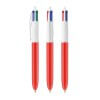 Stylo Bille 4 Couleurs Personnalisé Bic 4 Colours Rouge