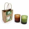 Bougie Naturelle Parfumée Dans Verre Recyclé Et Sac Kraft BOUGIE KRAFT