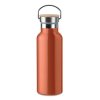 Bouteille Isotherme En Acier Inoxydable Et Bambou 500ml HELSINKI Orange