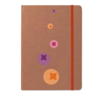 Carnet A5 personnalisable en carton recyclé - Dos carré collé - NOTEE5