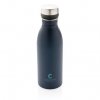 Bouteille En Acier Inoxydable Recyclé 500ml DELUXE Bleu Marine Avec Marquage Bouteille En Acier Inoxydable Recyclé 500ml DELUXE Bleu Marine Avec Marquage