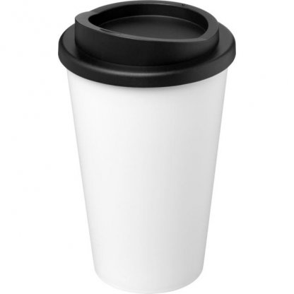 Mug Double Paroi En Plastique Recyclé 350ml Blanc