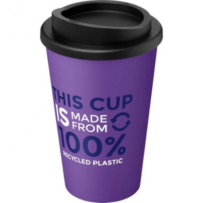 Mug Double Paroi En Plastique Recyclé 350ml Violet