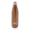 Bouteille En Acier Inoxydable 500ml BOISIA Logo Bois Foncé Bouteille En Acier Inoxydable 500ml BOISIA Logo Bois Foncé
