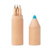 6 Petits Crayons De Couleur Dans Tube En Bois En Forme De Crayon Personnalisable PETIT COLORET 6 Petits Crayons De Couleur Dans Tube En Bois En Forme De Crayon Personnalisable PETIT COLORET