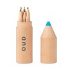 6 Petits Crayons De Couleur Dans Tube En Bois En Forme De Crayon Personnalisé Avec Logo PETIT COLORET 6 Petits Crayons De Couleur Dans Tube En Bois En Forme De Crayon Personnalisé Avec Logo PETIT COLORET