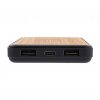 Batterie De Secours Avec Induction Personnalisable En Bambou 8000mAh Port USB POWERBAMB
