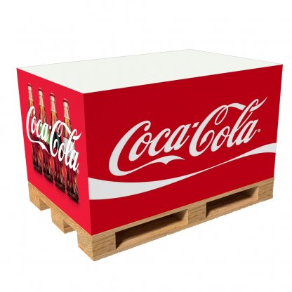 Bloc Note Cube Palette Promotionnel En Papier Recyclé Ou Certifié Coca