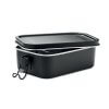 Boîte Repas En Acier Inoxydable 750ml CHAN LUNCHBOX Noir Entre Ouverte
