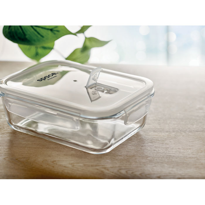 Lunch box éco-conçue en verre - Avec logo - 1150ml - GOBI LUNCH BOX INDOOR  - Vertlapub