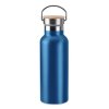 Bouteille Isotherme Publicitaire De 500ml En Inox Et Bambou Bleu HELSINKI