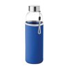 Bouteille Personnalisable En Verre Avec Housse Néoprène Bleu 500ml UTAH GLASS