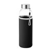 Bouteille Personnalisée En Verre Avec Housse Néoprène Noir 500ml UTAH GLASS