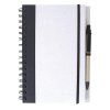 Carnet A5 Publicitaire + Stylo En Carton Recyclé Blanc HORIZON