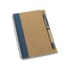 Carnet A5 + Stylo Personnalisable En Carton Naturel Bleu CRAFT