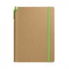 Carnet A5 + Stylo Publicitaire En Carton Recyclé Vert BIONOTE Carnet A5 + Stylo Publicitaire En Carton Recyclé Vert BIONOTE