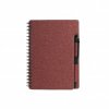 Carnet A6 Personnalisé En Carton Recyclé Avec Son Stylo Bordeaux RENOTE