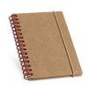 Carnet A6 Publicitaire En Carton Naturel Rouge POCKET SPIRALE