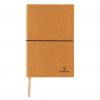 Carnet De Notes A5 Publicitaire En Cuir Recyclé Naturel Debout ECO VOYAGE