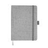 Carnet De Notes A6 Publicitaire En Coton Et Papier Recyclé Gris REBOOK