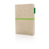 Carnet Publicitaire A5 En Jute Et Coton Face ECO XD JUTE