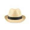 Chapeau Personnalisable En Paille De Papier Noir BOOGIE Chapeau Personnalisable En Paille De Papier Noir BOOGIE