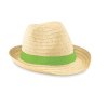 Chapeau Personnalisable En Paille De Papier Vert Profil BOOGIE Chapeau Personnalisable En Paille De Papier Vert Profil BOOGIE