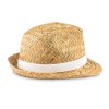 Chapeau Personnalisé En Paille Naturelle Côté Blanc MONTEVIDEO Chapeau Personnalisé En Paille Naturelle Côté Blanc MONTEVIDEO