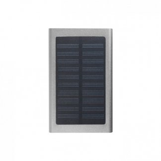 Chargeur nomade solaire hybride en aluminium - 4000mAh - Argent - SOLALU