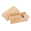 Clé USB Format Carte Promotionnelle En Bois CARTE BOIS