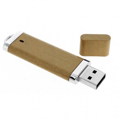 Clé USB Publicitaire En Fibres Végétales + Métal VGGRAFT