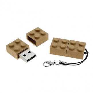 Clé USB publicitaire forme briques en fibres végétales - VGBRICK