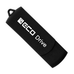 Clé USB Publicitaire Pivotante En Plastique Recyclé Noir ECO