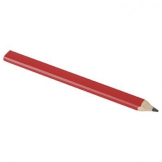 Crayon de charpentier publicitaire en bois - rouge - CETAN