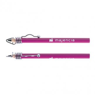Crayon design publicitaire en bois de Pulay - violet - CLIP-ONE