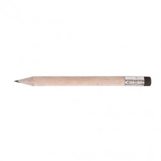 Crayon sans vernis publicitaire en bois de Pulay - petit - rond - ECOTOP