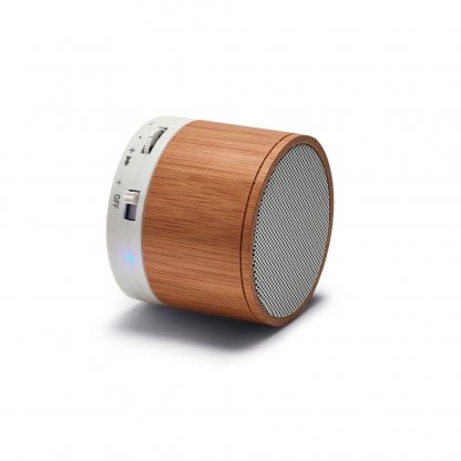 Enceinte Bluetooth Personnalisable En Bambou Couchée GLASHOW