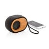 Enceinte Bluetooth Personnalisable En Bambou Et Tissu écologique Avec Smartphone BAMBOO X