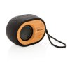 Enceinte Bluetooth Personnalisée En Bambou Et Tissu écologique Avec Logo BAMBOO X