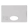 Etui Rigide Pour Carte De Crédit Anti RFID Publicitaire En Plastique Polystyrène Gris