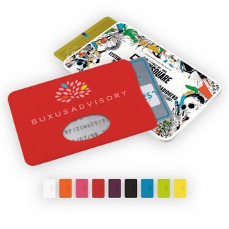 Etui rigide promotionnel pour carte de crédit en plastique polystyrène - Toutes couleurs