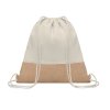 Gym Bag Personnalisable En Coton Et Toile De Jute 160g 38x41cm Cordons INDIA