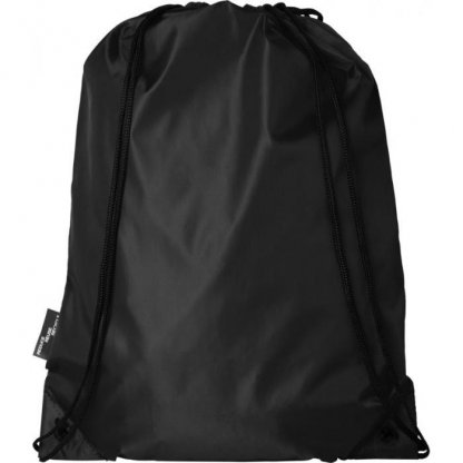 Gym Bag Promotionnel En Bouteilles Plastiques Recyclées 110g 33 X 44 Cm Noir ORIOLE
