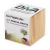 Kit De Plantation Dans Cube En Bois Publicitaire Grand Format Avec Fourreau CUBE BOIS Kit De Plantation Dans Cube En Bois Publicitaire Grand Format Avec Fourreau CUBE BOIS