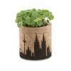 Kit De Plantation Personnalisé Dans Pot Rond En Liège Gravure 360° POT ROND LIEGE