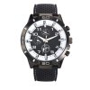 Montre Promotionnelle Tendance Noire Surpiqures Blanches TURBO