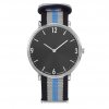 Montre Tendance Personnalisable Noir, Gris Turquoise SPECTRE RONDE