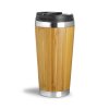 Mug Isotherme Anti Fuites Publicitaire 410ml En Bambou WOOD YOU