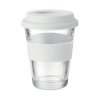 Mug Publicitaire Avec Couvercle En Verre 350ml Blanc ASTOGLASS Mug Publicitaire Avec Couvercle En Verre 350ml Blanc ASTOGLASS