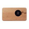 Organiseur De Bureau Publicitaire Avec Chargeur Sans Fil Induction En Bambou Dessous CLEANDESK
